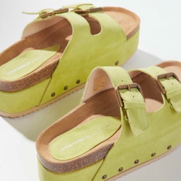 Free People x Intentionally Rule Breaker Platform Sandals Size 8.5 NEW - Picture 2 of 13